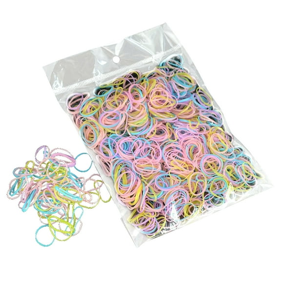 Glow In The Dark Rubber Band Bracelet Pack 1000 Piece Mega Value Set With Fixing Clips For DIY Crafts Party 1000PCS