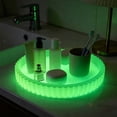 thumbnail image 1 of Glow In The Dark Silicone Round Tray Vanity Tray Bathroom Counter Organizer Cosmetic Jewelry Holder Dish, 1 of 6