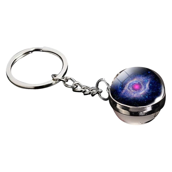 Glow In The Dark Solar System Planet Keychain Luminous Galaxy Keyring (P)