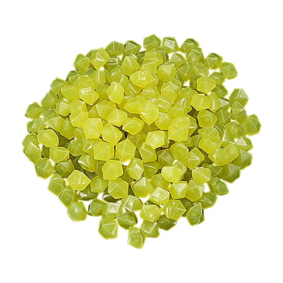 Glow In The Dark Stones, Glowing Rocks, Luminous Stone for Vase Fillers Fish Tank Aquariums Rocks, Decorations Powered By Light Yellow