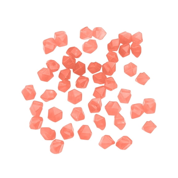 Glow In The Dark Stones Small Shape Luminous Pebbles for Garden Aquarium Decorative Landscaping Night Light Orange 500PCS