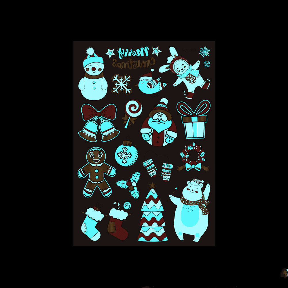 Glow In The Dark Tattoos,10Sheet Neon Tattoos Makeup Fake Tattoos Rave