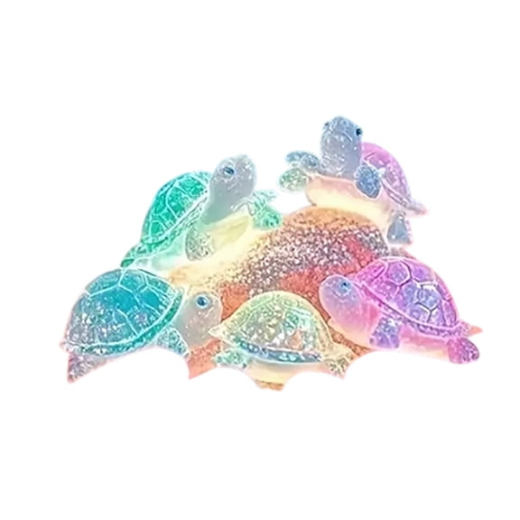 Glow In The Dark Tortoise DIY Handmade Ornament, Luminous Series Firefly Glow Figurine, Creative Night Light Decor Craft Kit