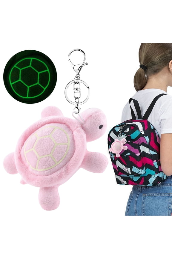 Glow In The Dark Turtle Plush Keychain, Stuffed Sea Toy, Glow In The Dark Turtle Plush Keychain, Cute, for Backpacks, Kids, By Kingtowag