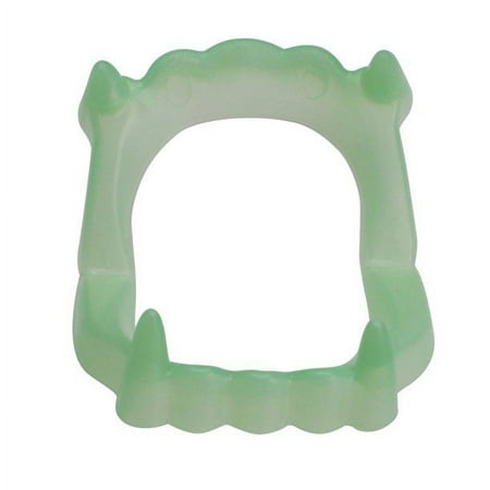 Glow In The Dark Vampire Fangs Kids Dracula Teeth Halloween Party Favor Toy (1pc)