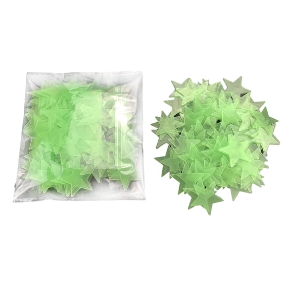 Glow In The Dark Wall Decals 1.18 Inch Luminous Ceiling Stickers Fluorescent Star Decor For Youth Bedrooms Dorms Green