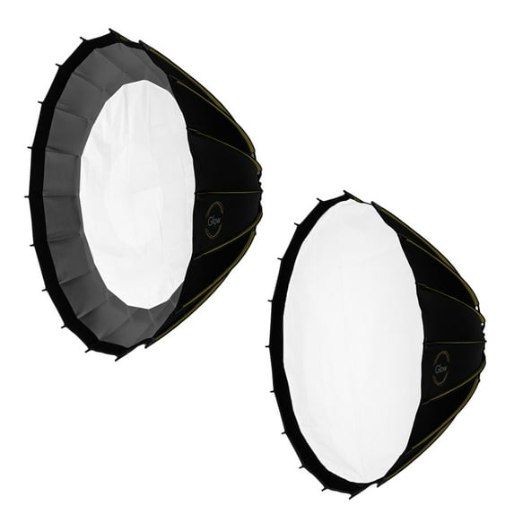 Glow Inner and Outer Diffusion Fabrics for Profond Quick-Open 47.2" Deep Parabolic Softbox with Focusing Rod System