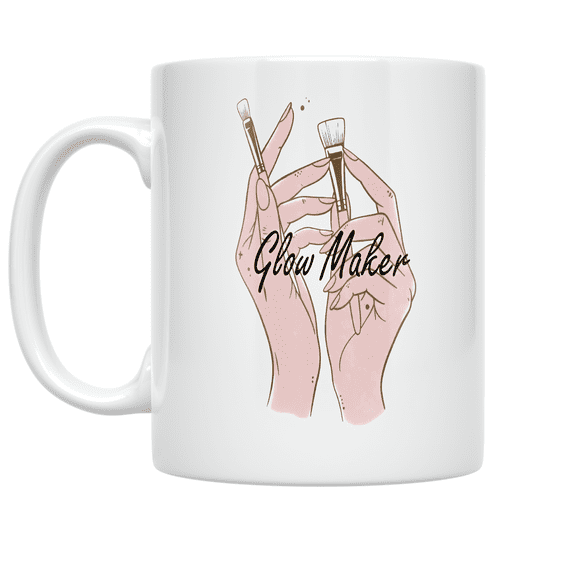 Glow Maker Esthetician Beauty Spa - Self-Care Enthusiast - 11 oz Ceramic Coffee Mug