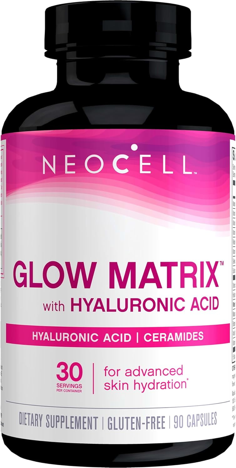 Glow Matrix with Hyaluronic Acid Capsules | 90 Count | by NeoCell