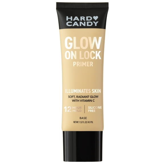 Hard Candy Glow On Lock Water-Based Illuminating 12-Hour Hold Face Primer with Vitamin C, 1.52 fluid ounces