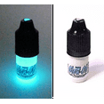 thumbnail image 1 of Glow On Super Phosphorescent Paint With Tip Applicator, Aqua, White Color, Aqua Glow, Small 3 ml Bottle., 1 of 10