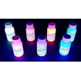 thumbnail image 1 of Glow Paint 2oz bottles SET UV Blacklight Reactive Fluorescent Neon Acrylic Paints (MULTI COLOR - 7BOTTLES), 1 of 4