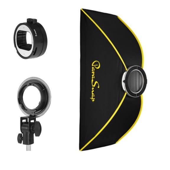 Glow ParaSnap 12x36" Strip New Generation SterlingFibre Softbox with OTA-S Speedlight Mount Adapter