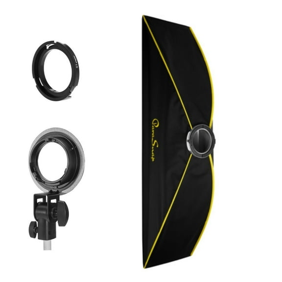 Glow ParaSnap 14x60" Strip New Generation SterlingFibre Softbox with OTA-G1 Flashpoint XPLOR 300 Pro, Godox ML60 Adapter