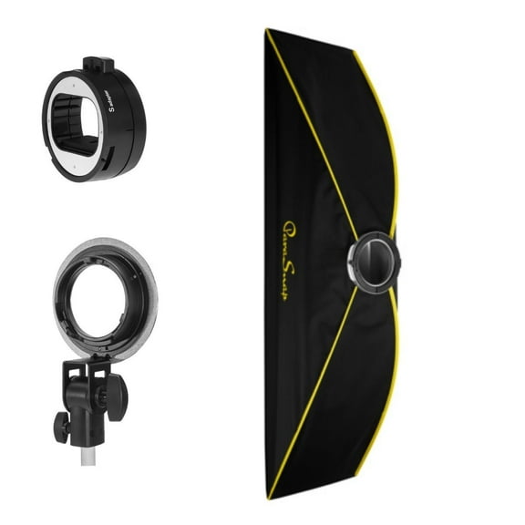 Glow ParaSnap 14x60" Strip New Generation SterlingFibre Softbox with OTA-S Speedlight Mount Adapter