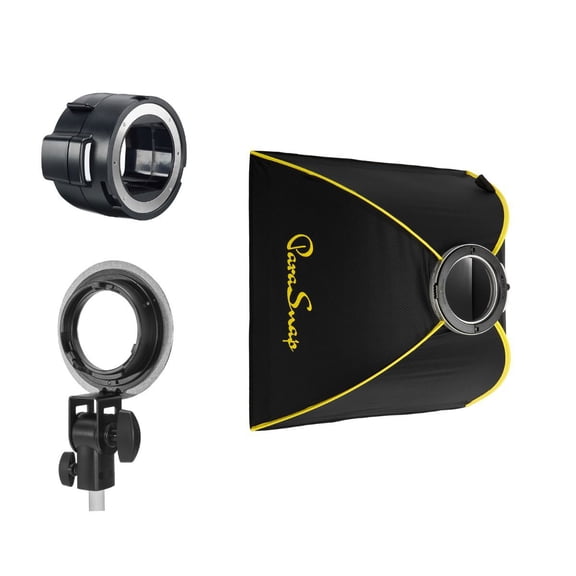 Glow ParaSnap 24x24" Square New Generation SterlingFibre Softbox with OTA-EV Adapter for eVOLV 200 and eVOLV 200 Pro Flash