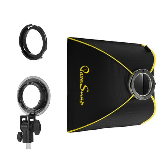 Glow ParaSnap 32x32" Square New Generation SterlingFibre Softbox with OTA-G1 Flashpoint XPLOR 300 Pro, Godox ML60 Adapter