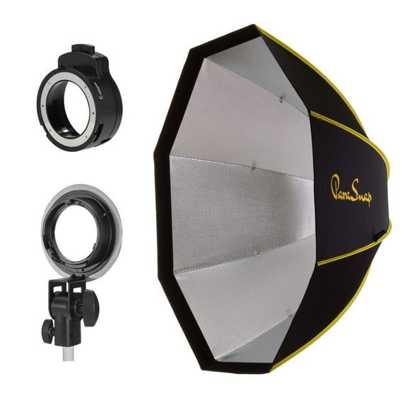 Glow ParaSnap 44" Octa New Generation SterlingFibre Softbox With OTA-C Softbox Adapter for On-Camera Roundhead Speedlights and XPLOR100 Pros