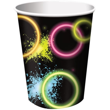 Glow Party 9 oz. Paper Cups (8 Count)