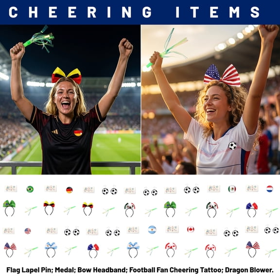 Glow Party Supplies, GlowinThe Dark Party Favors, Soccer Party Supplies, Sports Themed Party Decorations, GlowinThe Dark, Bow Accessories, Germany Flag Brooch, Sports Fan