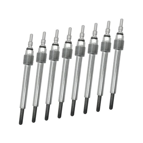 Glow Plug Kit - 8 Piece - Compatible with 2003 - 2004 Ford F-250 Super Duty 6.0L V8 Powerstroke Diesel (Up To 9/22/2003)