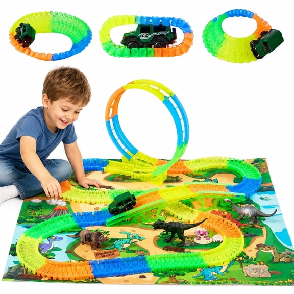 Glow Race Track, Flexible Race Car Track