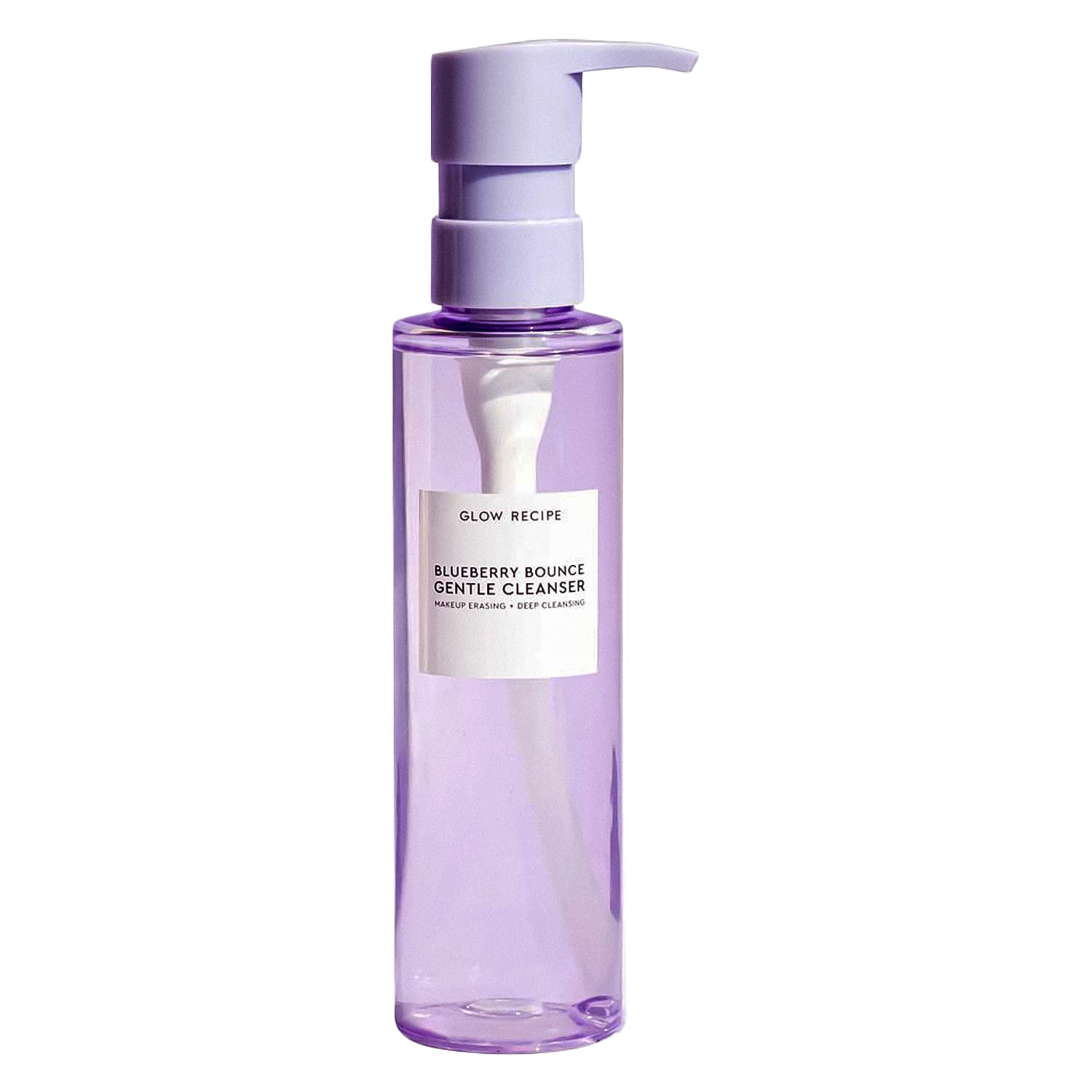 Glow Recipe Blueberry Bounce Hyaluronic Acid Face Wash - Pore-Refining + Hydrating Gentle Cleanser w/AHA - Vegan + Cruelty-Free Foaming Facial Cleanser for Sensitive Skin (160ml / 5.4oz)