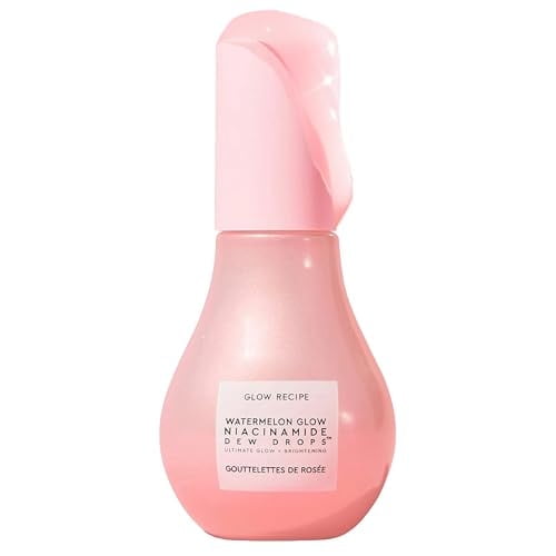Glow Recipe Niacinamide Dew Drops Face Serum - Hydrating Korean Skincare & Illuminating Makeup Primer for Dewy, Glass Skin - Hyaluronic Acid Serum for Brightening, Plumping & Highlighting (40ml)