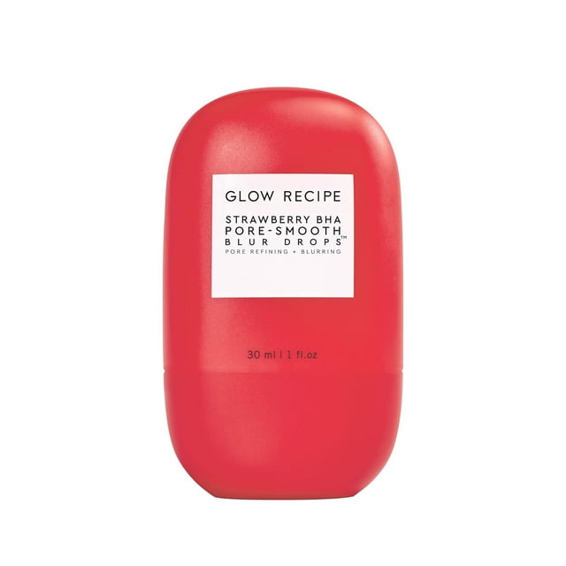 Glow Recipe Strawberry BHA Pore-Smooth Blur Drops - 30 mL / 1 fl oz | Serum & Primer