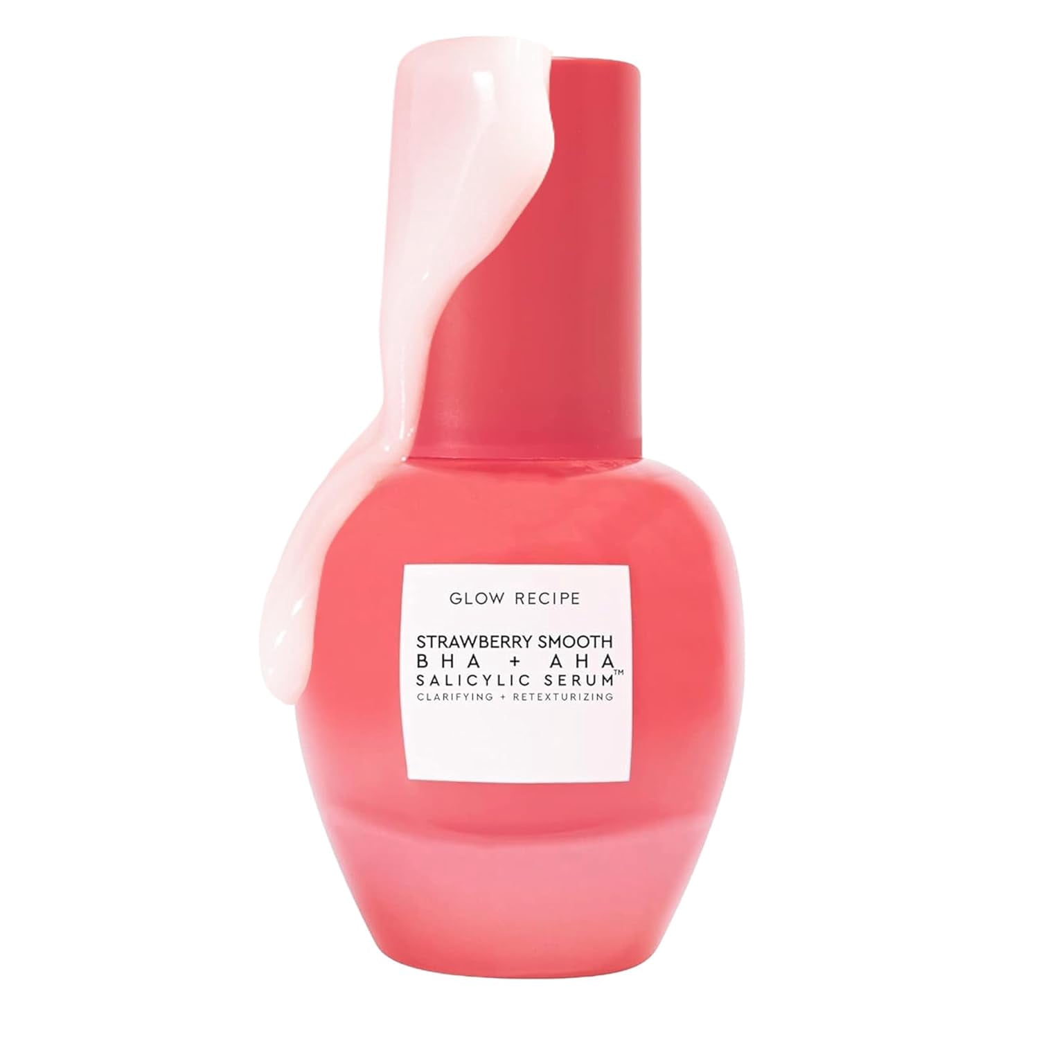 Glow Recipe Strawberry Smooth Salicylic Acid Serum 30ml – AHA BHA Exfoliating Face Serum for Acne, Pores & Brightening