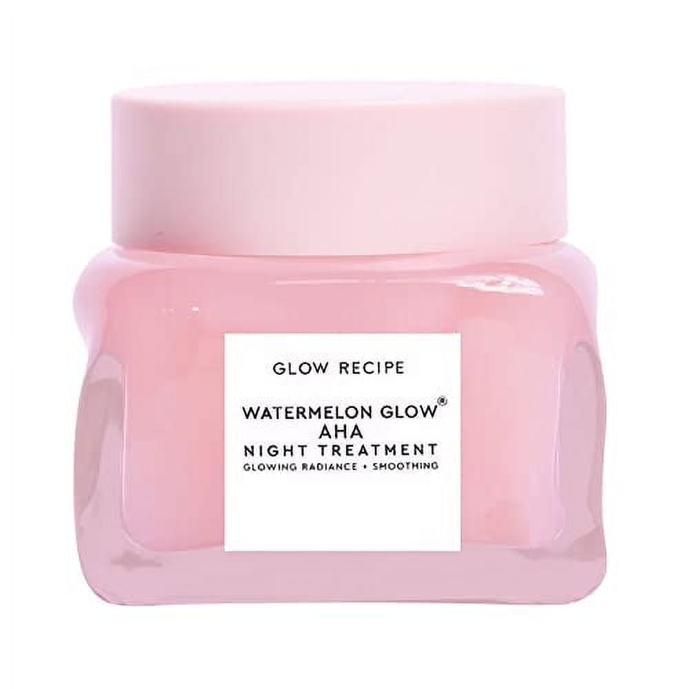 Glow Recipe Watermelon Glow Sleeping Mask - Exfoliating + Anti-Aging Overnight Face Mask w/ AHA, Hyaluronic Acid + Pumpkin Seed Extract for Sensitive Skin - Hydrating Mask (60ml)