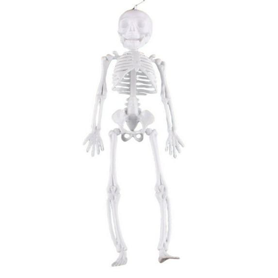 Glow Skeleton Halloween Decor Poseable Jointed Mini Skeleton Prop Scene Setter Terror Decor Creepy Model Display