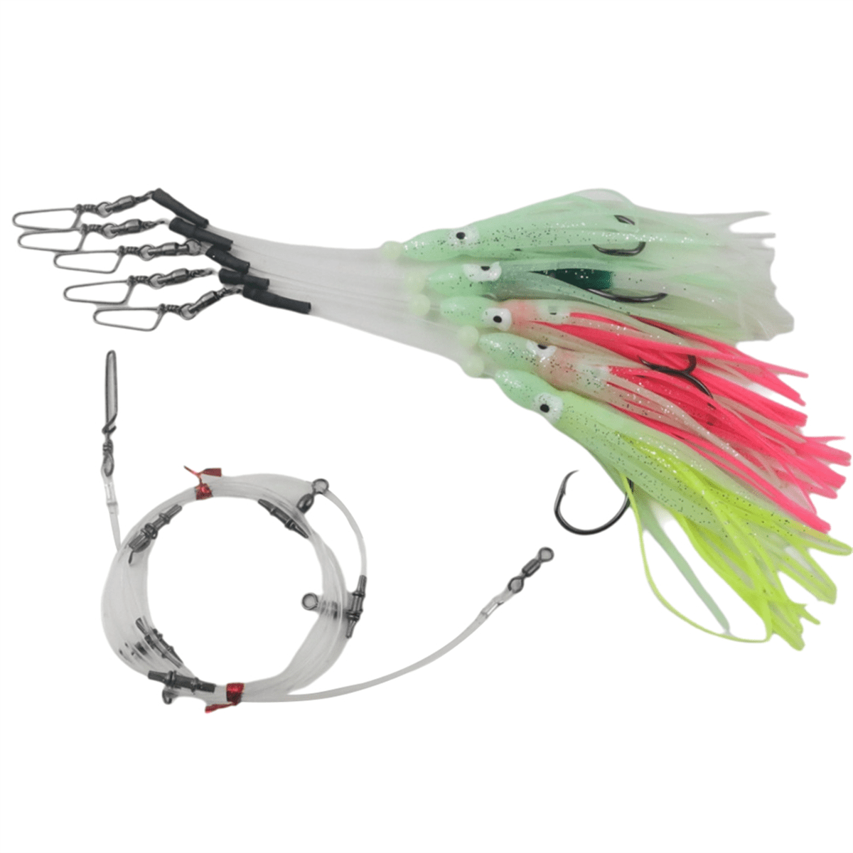 Glow Squid Deep Drop Tilefish Rig, Excellent for Deep Drop Fishing for ...
