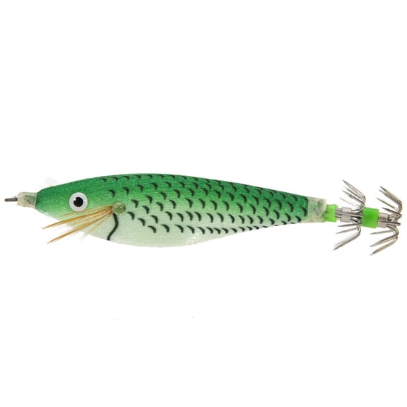 Glow Squid Jigs Saltwater Fishing 10pcs Shrimp Prawn Luminous for Cuttlefish Fishing Kit
