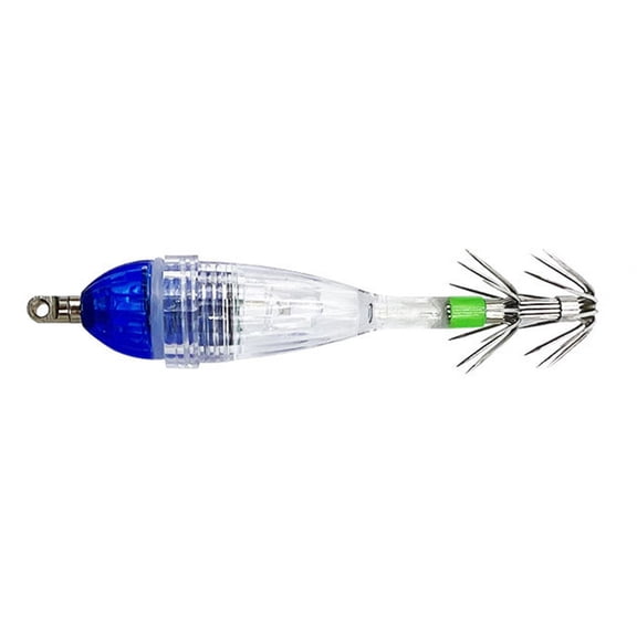 Glow Squid Jigs Underwater LED Squid Light Baits Attracting Artificial Baits Squid Fishing Hook for Sea Angling