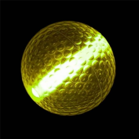 Glow Stick Golf Ball - Yellow - 1.5in. - Set of 2 Light Sticks - Soft Material