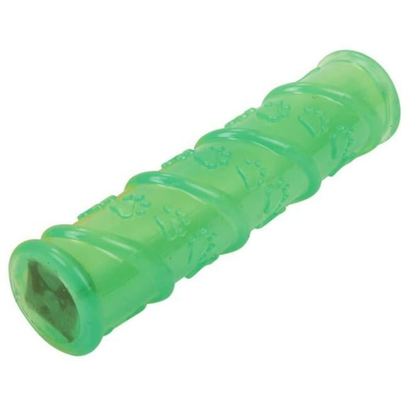 Glow-Stick TPR & LED Lighting Squeak & Chew Dog Toy, Green