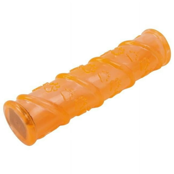 Glow-Stick TPR & LED Lighting Squeak & Chew Dog Toy, Orange - One Size