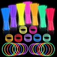 thumbnail image 1 of Glow Sticks Bulk - Ultra Bright 500 Party Pack Glow In The Dark Easter Eggs Gift, Neon Birthday and Holidays - Multicolor 8" Glow Sticks Necklaces Bracelet, 1 of 10
