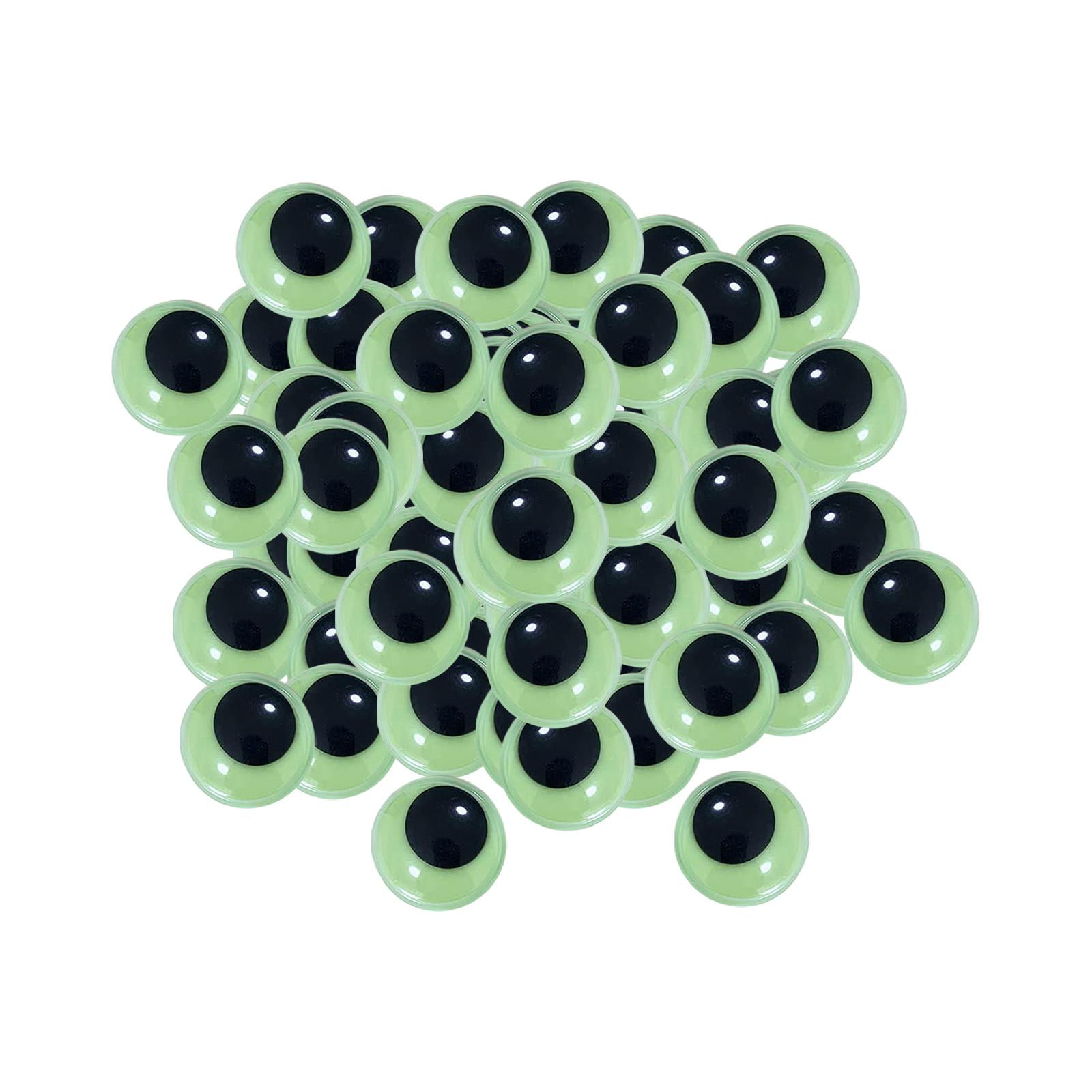 50pcs/100pcs Stick-On Wiggly Cute Big Eyes 6mm 10mm 15mm For Doll Making,  Diy Christmas Halloween Eye Stickers