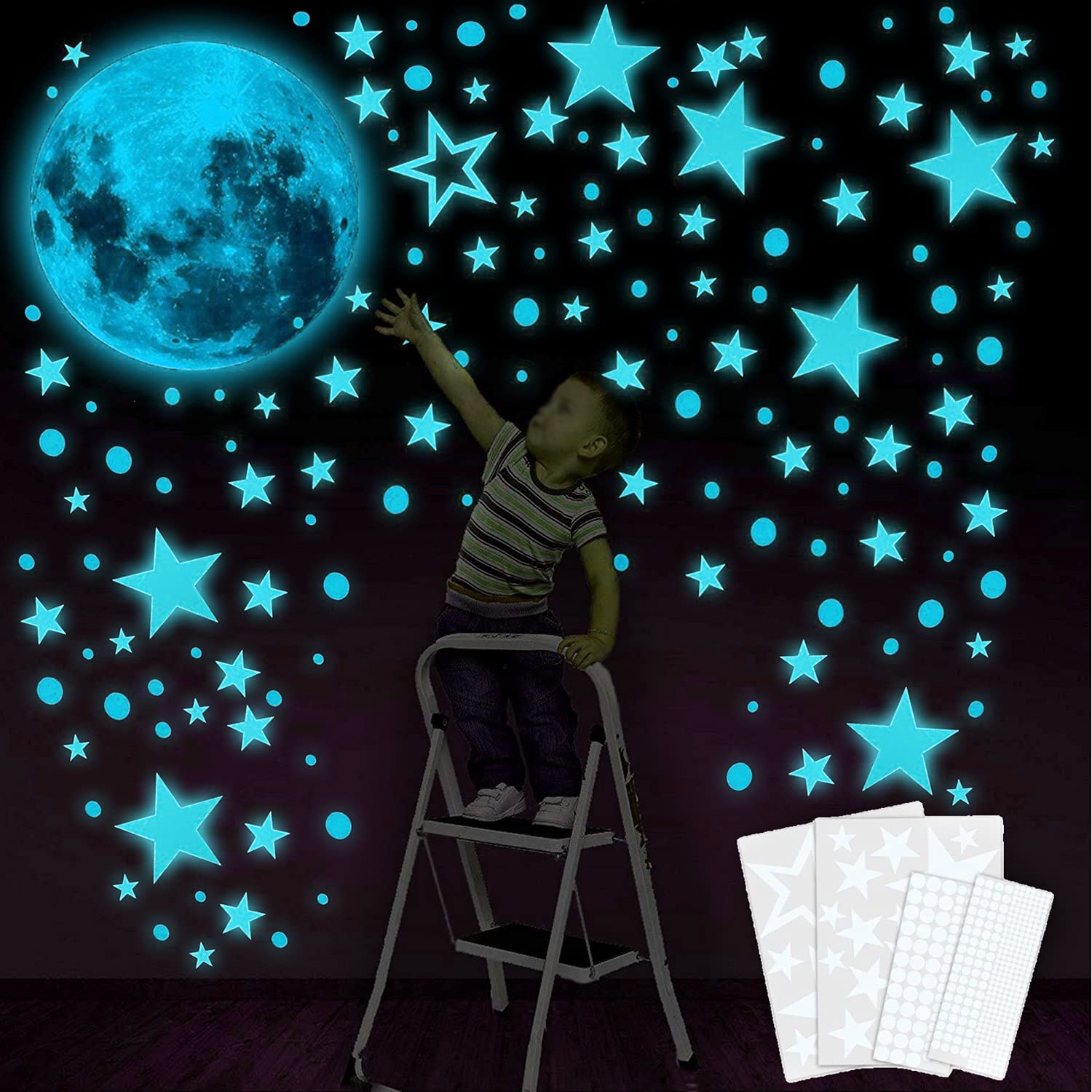 Glow in The Dark Stars for Ceiling, Glow in Dark Stars and Moon, 435