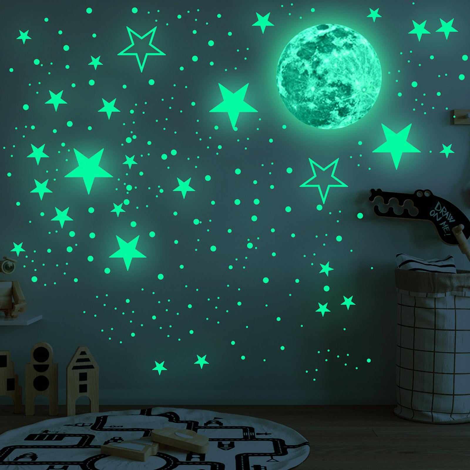 Honeyjoy 260 Pcs Glow in The Dark Stars, Glowing Stars for Ceiling, Star Wall Decals Solar System Space Galaxy Planets Wall Stickers for Kids, Girls