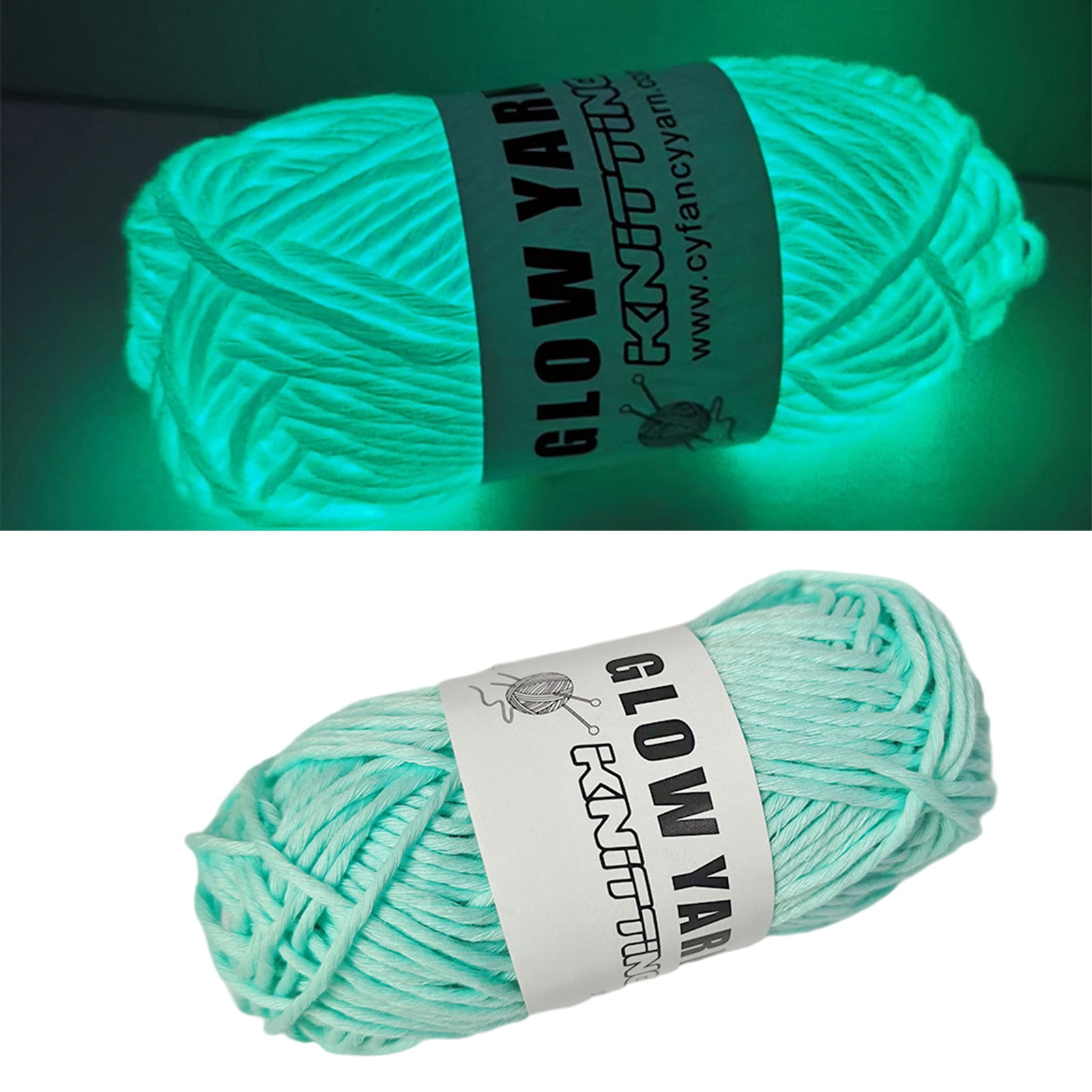  Fantasyon 5 Pcs Glow in The Dark Yarn 55 Yards Per Roll  Luminous DIY Glow Crochet Yarn Crocheting Sewing Beginners Scrubby Yarn for  DIY Arts Crafts Sewing Glow in The Dark