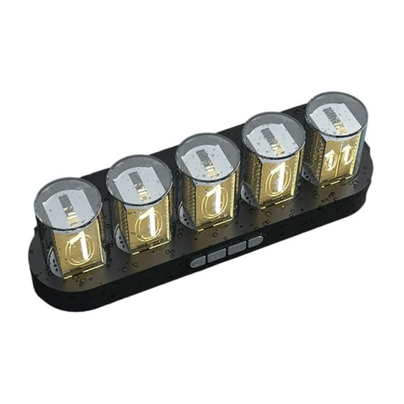 Glow Tube Clock Glow Clock Decorations Glow Tube Clock for Vintage Room Decor Small Digital Clock Modern