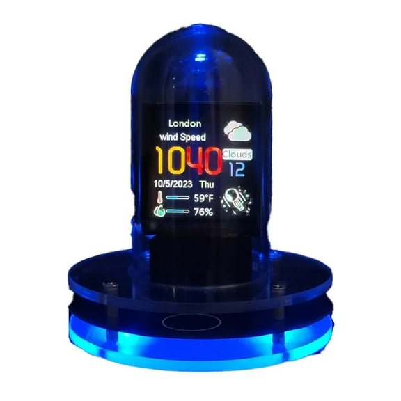 Glow Tube Clock Smart Wifi Table Clock Built-in Serial Port Chip Networking Automatic Update Digital Computer Clocks Home Decor
