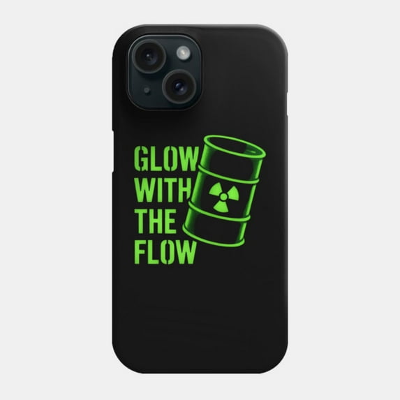 Glow With the Flow Protective Cover for iPhone 11–17 Pro Max Nuclear Humor Art