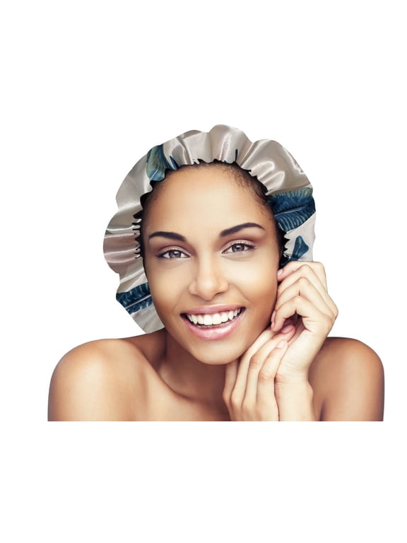 Satin Bonnet, Adjustable/Reversible Satin Sleep Cap, St. Lucia Cream