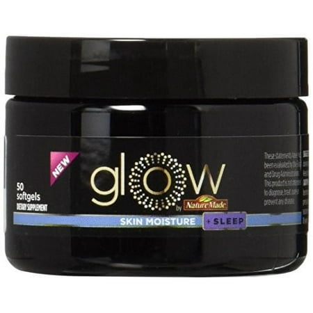 Glow by Nature Made Skin Moisture Plus Sleep Softgels, 50 Ct