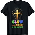 thumbnail image 1 of Glow for Jesus Let Your Light Shine Faithful Motivation T-Shirt, 1 of 4