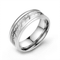 thumbnail image 1 of Glow in Dark Wedding Band Ring for Men or Women 8mm Stainless Steel or Black Ginger Lyne, 1 of 7